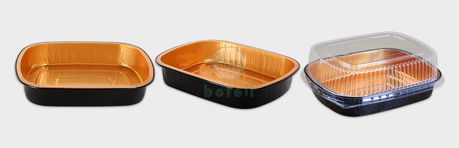 金色铝箔容器